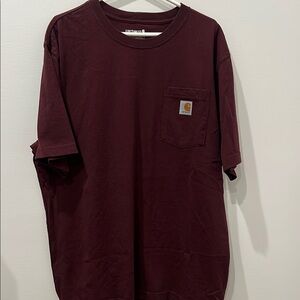 Carhartt Men's Maroon Pocket T-Shirt